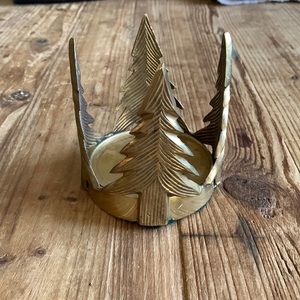 Vintage Christmas tree candle holder